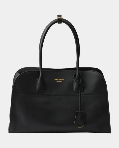 Soft Grain Leather Top-Handle Bag