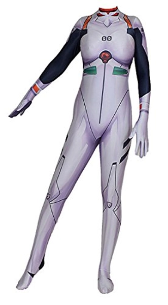 Leaffly Women's Cosplay Ayanami Rei Zentai Bodysuit Costume