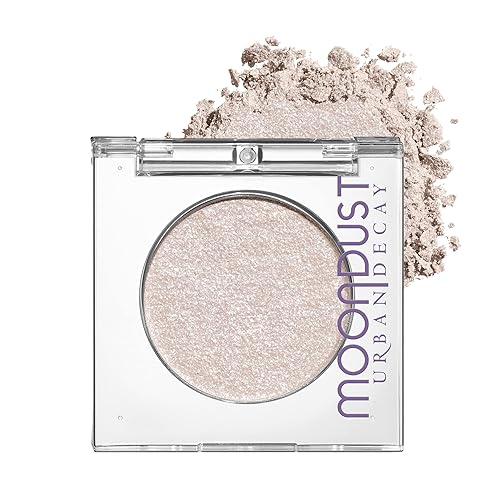 Urban Decay 24/7 Moondust Glitter Eyeshadow Single, Buildable Sparkly Eye Glitter, Long-lasting Shimmer Finish, Reflective Iridescent Eye Shadow Topper, Wet Look Effect, Vegan, Cruelty-free - 0.06 oz - Cosmic (sheer white sparkle)