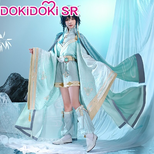 【S/L/XL Ready For Ship】【Last Batch】DokiDoki-SR Game Genshin Impact Venti  Cosplay Chinoiserie Bard Costume | XL