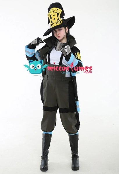 Fire Force Shinra Kusakabe Arthur Boyle Maki Tamaki Fire Soldier Uniform Cosplay Costume for Women and Men