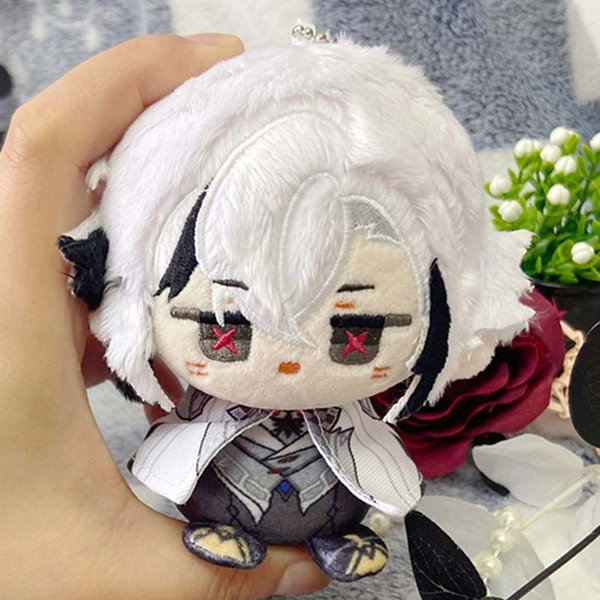 Mini Genshin Plush Doll Cute Genshin Impact Plushie Toys Genshin Gifts - Arlecchino
