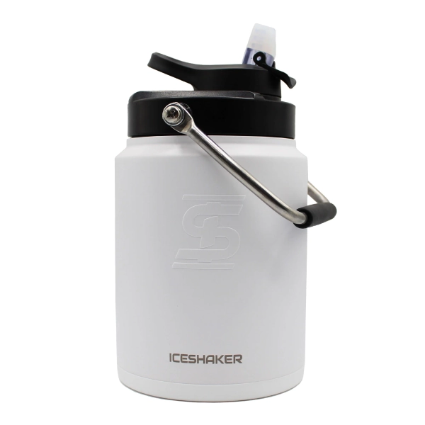 Half Gallon Jug with Silicone Base - White