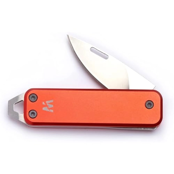 Whitby Pocket Knife, 1.75" Survival Stainless Steel Folding Knives UK Legal Sprint Candy Red Finish, Stylish High Performance, Non Locking EDC Blade, Portable for Camping Hiking Backpacking
