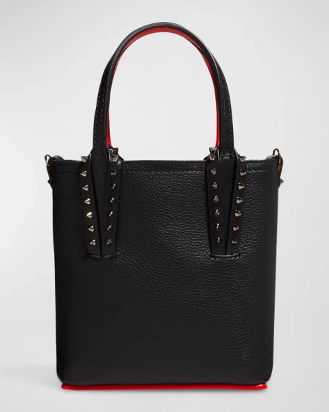 Christian Louboutin Cabata N/S Mini Tote in Grained Leather