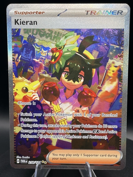 Kieran 218/167 Sv06: Twilight Masquerade Holo NM SIR Pokemon TCG