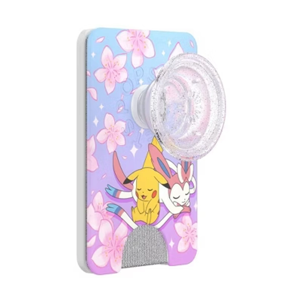 PopSockets Pokémon Magnetic Cell Phone Wallet with Grip and MagSafe Adapter Ring - Sakura Dreams