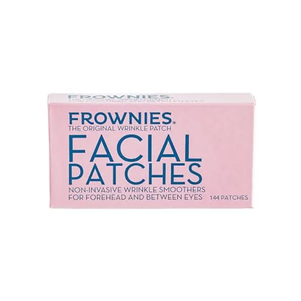 FROWNIES Forehead and Between the Eyes Wrinkle Patches - Hypoallergenic Facial Patches to Smooth & Soften Forehead Wrinkles & Eleven Lines - For Overnight Use, 144 Patches