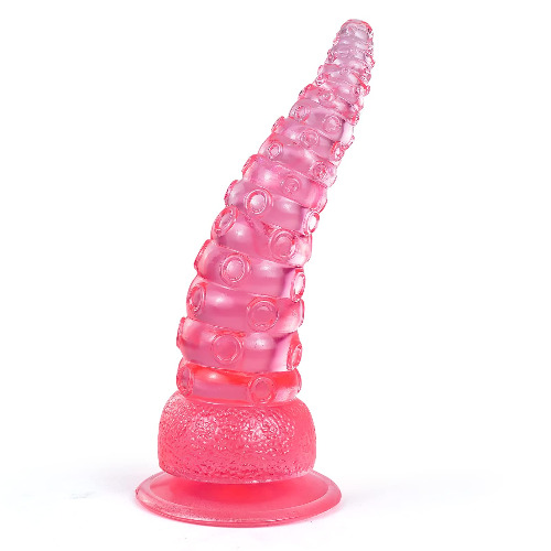 Realistischer Dildo, mit Starkem Saugnapf, 19cm, Tentakel-Rosa