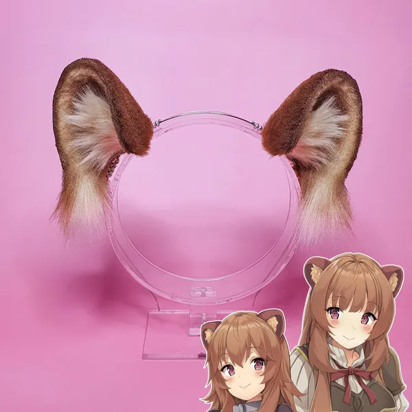Raphtalia Ears for Cosplay Racoon Ears