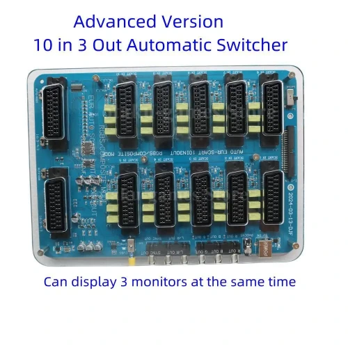 10 Input 3 Output Automatic SCART switch