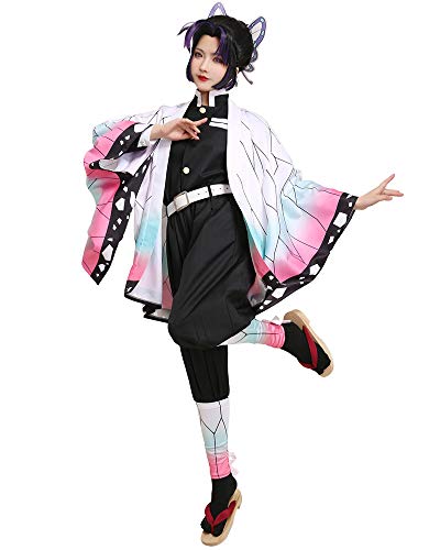 miccostumes Women's Butterfly Kimono Cosplay Costume Outfit - X-Small - Multicolored