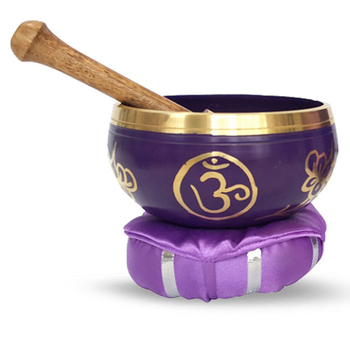 Singing Bowl "Crown Chakra" purple Ø11-12cm