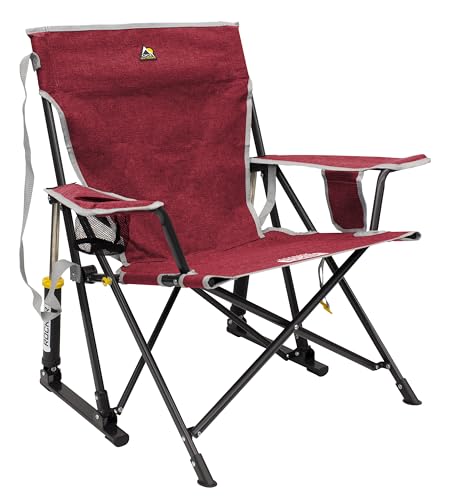 GCI Outdoor Rocker Camping Chair - Kickback Rocker - Red