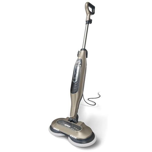 Shark S7001 Mop, Scrub & Sanitize at The Same Time, Designed for Hard Floors, with 4 Dirt Grip Soft Scrub Washable Pads, 3 Steam Modes & LED Headlights, Gold - Gold - Steam & Scrub
