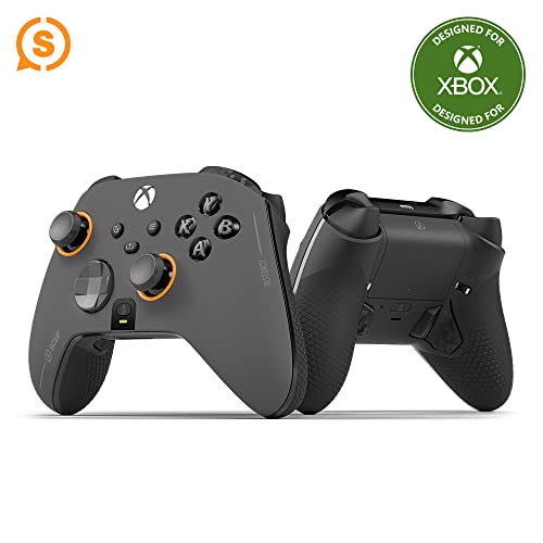SCUF Instinct Pro Performance Series Wireless Xbox Controller - Remappable Back Paddles - Instant Triggers - Xbox Series X|S, Xbox One, PC and Mobile - Steel Grey - Steel Grey