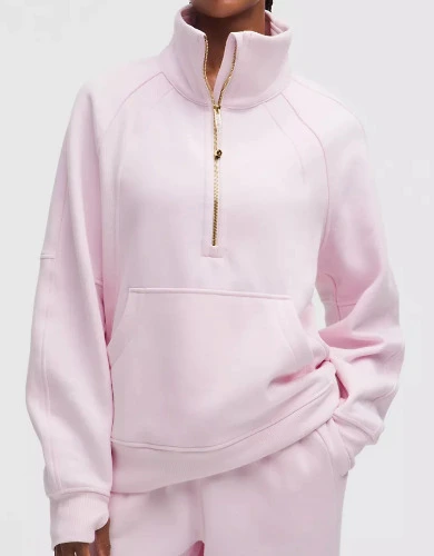 Scuba Oversized Funnel-Neck Half Zip *Long