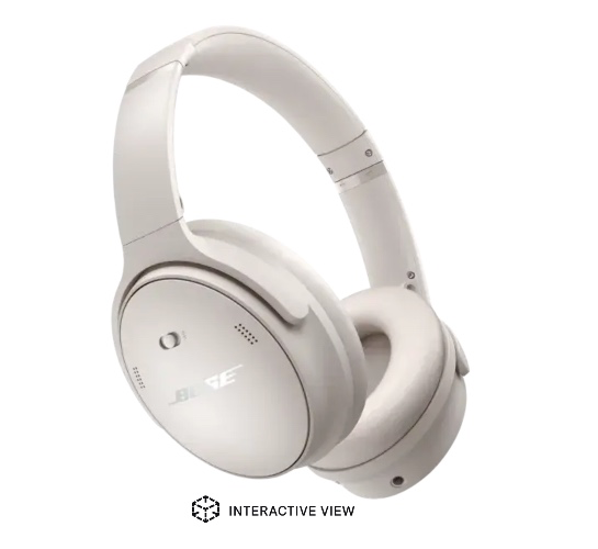 Bose QuietComfort Headphones in White Smoke Color
