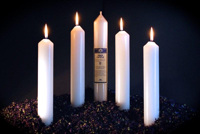 PEACE CANDLES | White