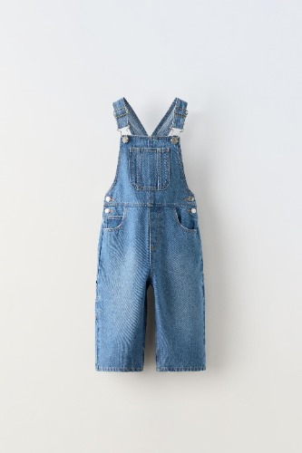 DENIM CULOTTE OVERALLS