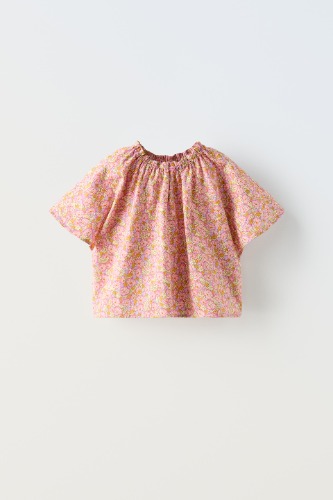 FLORAL BUTTONED BLOUSE