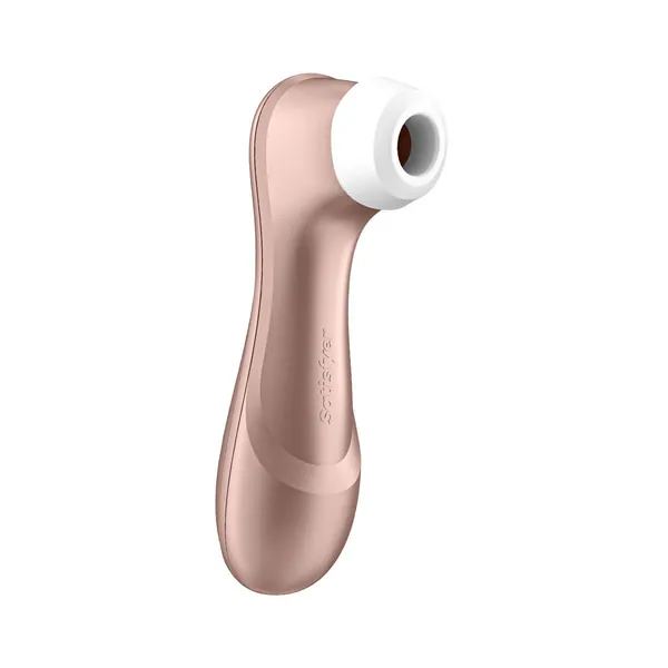 Satisfyer Pro 2 Air-Pulse Clitoris Stimulator - Non-Contact Clitoral Sucking Pressure-Wave Technology, Waterproof, Rechargeable (Rose Gold) - Rose Gold