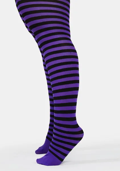 Plus Hex Appeal Striped Tights