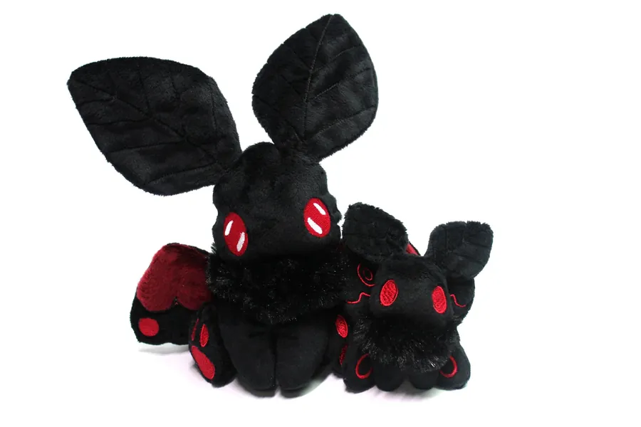 Mothman Cryptid Sitting Plush Mini Keychain Kawaii Plushie Cute Stuffed Animal Pastel Art Doll