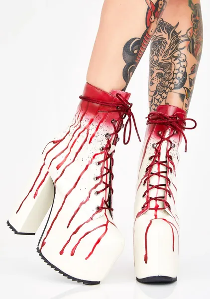 Scream Queen Platform Boots | US 8