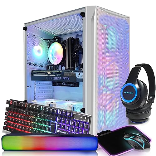 STGAubron Gaming PC Computer Desktop, 32G DDR4, 2T SSD | GeForce RTX 3060 Ti 8G, Intel Core i7-6700 up to 4.0G - RTX 3060Ti