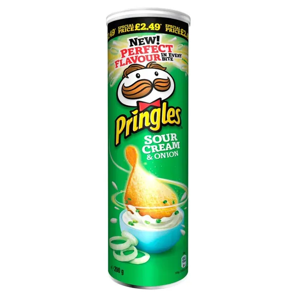pringles Sour Cream 6x200g Tube