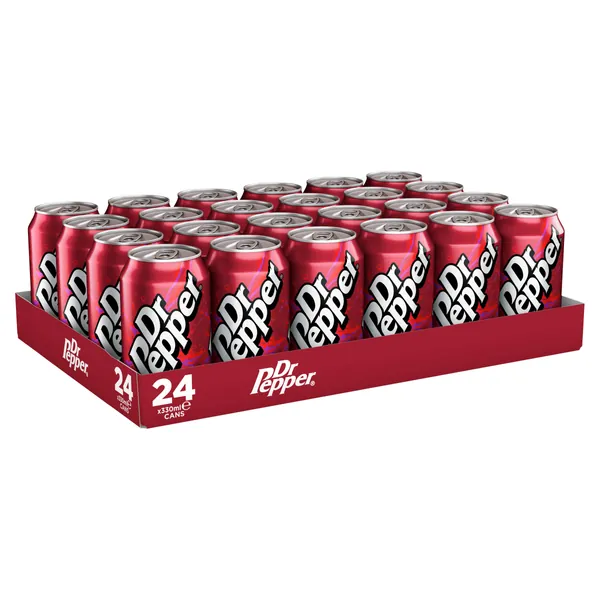 Dr Pepper Fizzy Drinks 24 x 330ml Cans