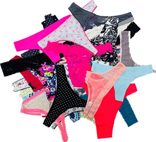 Morvia Variety Panties for Women Pack Sexy Thong Hipster Briefs G-String Tangas Assorted Multi Colored Underwear - Medium - 28 Pcs