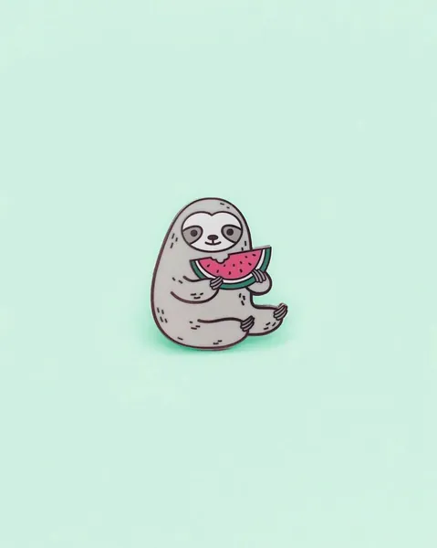 Sloth Watermelon Pin