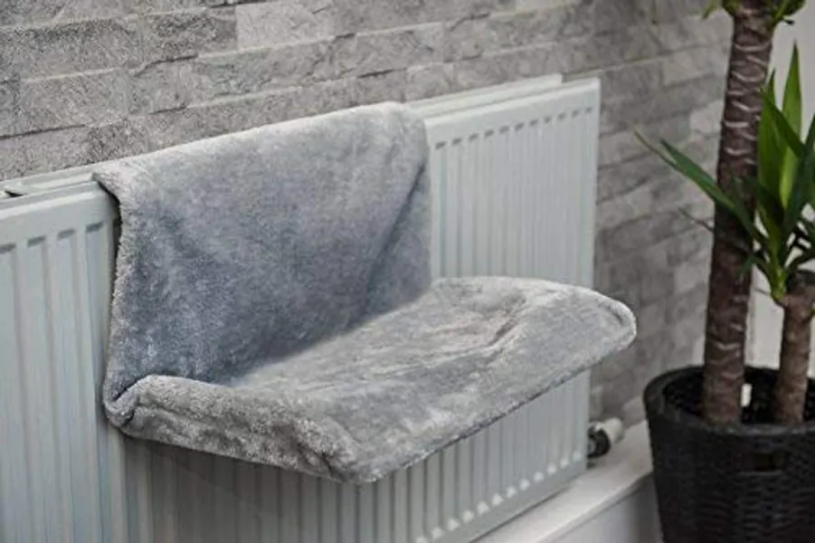 Petlicity Warm and Cosy Pet Cat and Dog Radiator Bed (Grey)