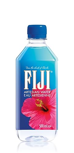 Fiji Water Natural Artesian Water Bottles, 6 x 500 ml (Pack of 4, Total 24 Bottles) - 500 ml (Pack of 24)