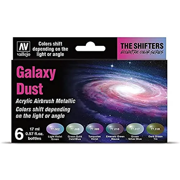 Vallejo 77.092 The Shifters Galaxy Dust,Black,Green,Silver,Turquoise, Acrylic