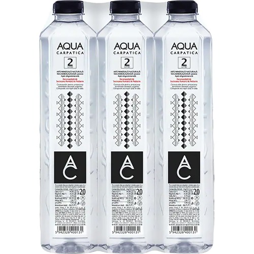 Mineral Water Bottles AQUA, 6 x 2 L