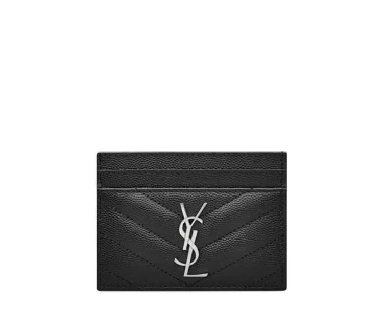 SAINT LAURENT Cassandre Mattelassé Card Case