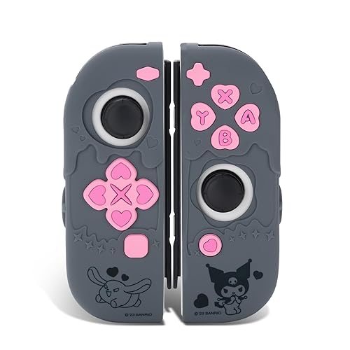 Kuitmor Protective Cover Case for Switch Joy Con,Silicone Switch Joy Con Controller Skin,Anti-Slip Protective Case for Switch/OLED Joy Con