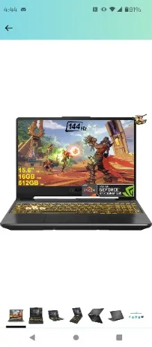 Amazon.com: ASUS TUF Gaming A15 Laptop 15.6" FHD IPS 144Hz (Adaptive-Sync) AMD Octa-Core Ryzen 7 4800H (Beats i7-11370H) 16GB RAM 512GB SSD GeForce RTX 3050 Ti 4GB Graphic Backlit USB-C Win11 Black + HDMI Cable : Electronics