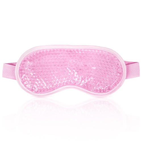 ACWOO Cooling Eye Mask, Cooling Gel Beads Eye Mask for Puffy Eyes, Herbruikbare Hot Cold Therapy Gel Eye Mask for Migraine Relief, Hoofdpijn, Donkere Kringen, Gezwollen Ogen (B-Roze) - B-Roze