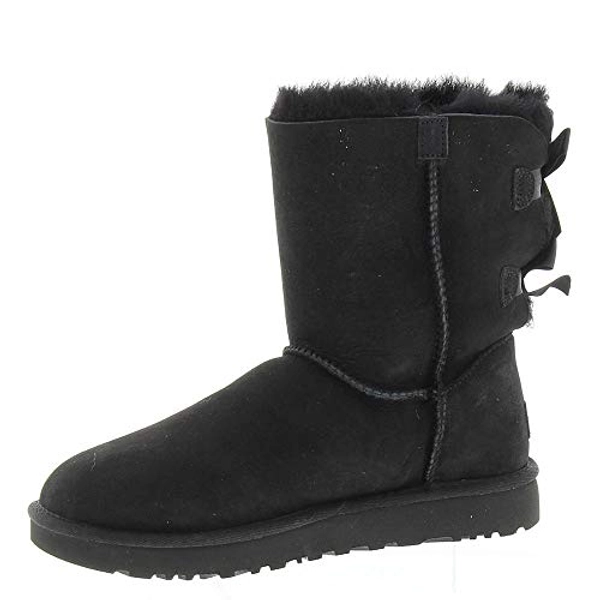 UGG Women's Bailey Bow II Winter Boot, Black, 8 B US
