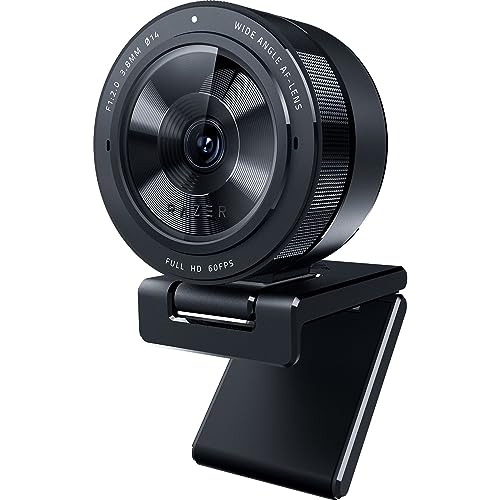 Razer Kiyo Pro Webcam for Streaming, Gaming, Video Calls: Full HD 1080p 60FPS - Adaptive Light Sensor - HDR Enabled - Wide Angle Lens with Adjustable FOV - Works with OBS, Xsplit, Twitch, Zoom, Teams - Kiyo Pro
