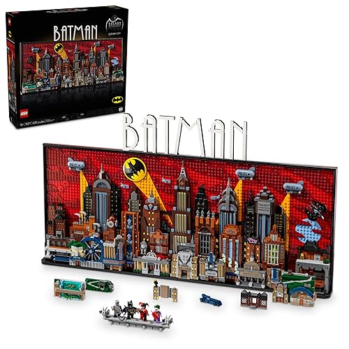 LEGO DC Batman: The Animated Series Gotham City Build and Display - Juego para adultos con minifiguras, regalo coleccionable de DC para fanáticos de películas de acción y aventura de superhéroes,