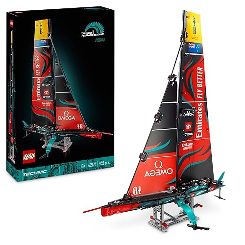 LEGO Technic Yate Emirates Team New Zealand AC75 Kit de construcción, Maqueta para Adultos de Barco Velero Amantes de la Vela, Regalo para Hombres y Mujeres, Actividad Creativa, Decoración Hogar 42174