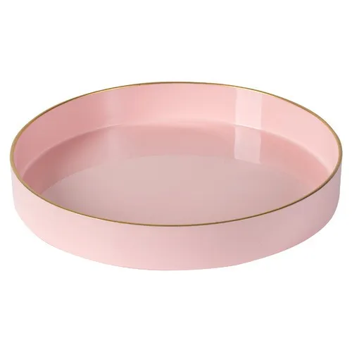 Pink Malthus Round Decorative Tray