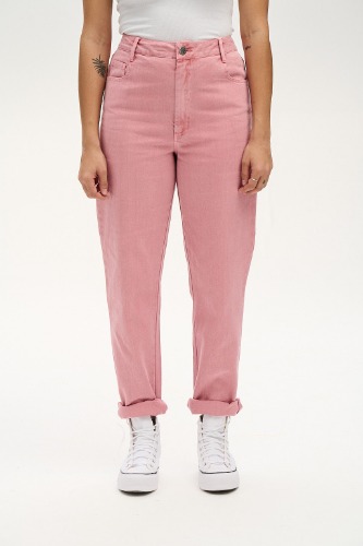 Dana Jeans: ORGANIC TWILL - Blush Pink | W28 REG