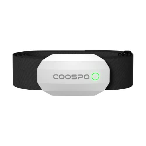 COOSPO H808S Capteur de Fréquence Cardiaque Bluetooth5.0 Ant+, Cardio Fréquencemètres ECG/EKG, Étanche IP67, Compatible avec Wahoo, Strava, Adidas, Coosporide, Polar Beat, Kinomap - SW-CS