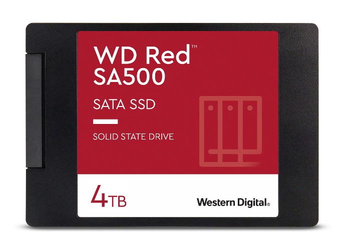 Western Digital 4TB WD Red SA500 NAS 3D NAND Internal SSD - SATA III 6 Gb/s, 2.5"/7mm, Up to 560 MB/s - WDS400T1R0A